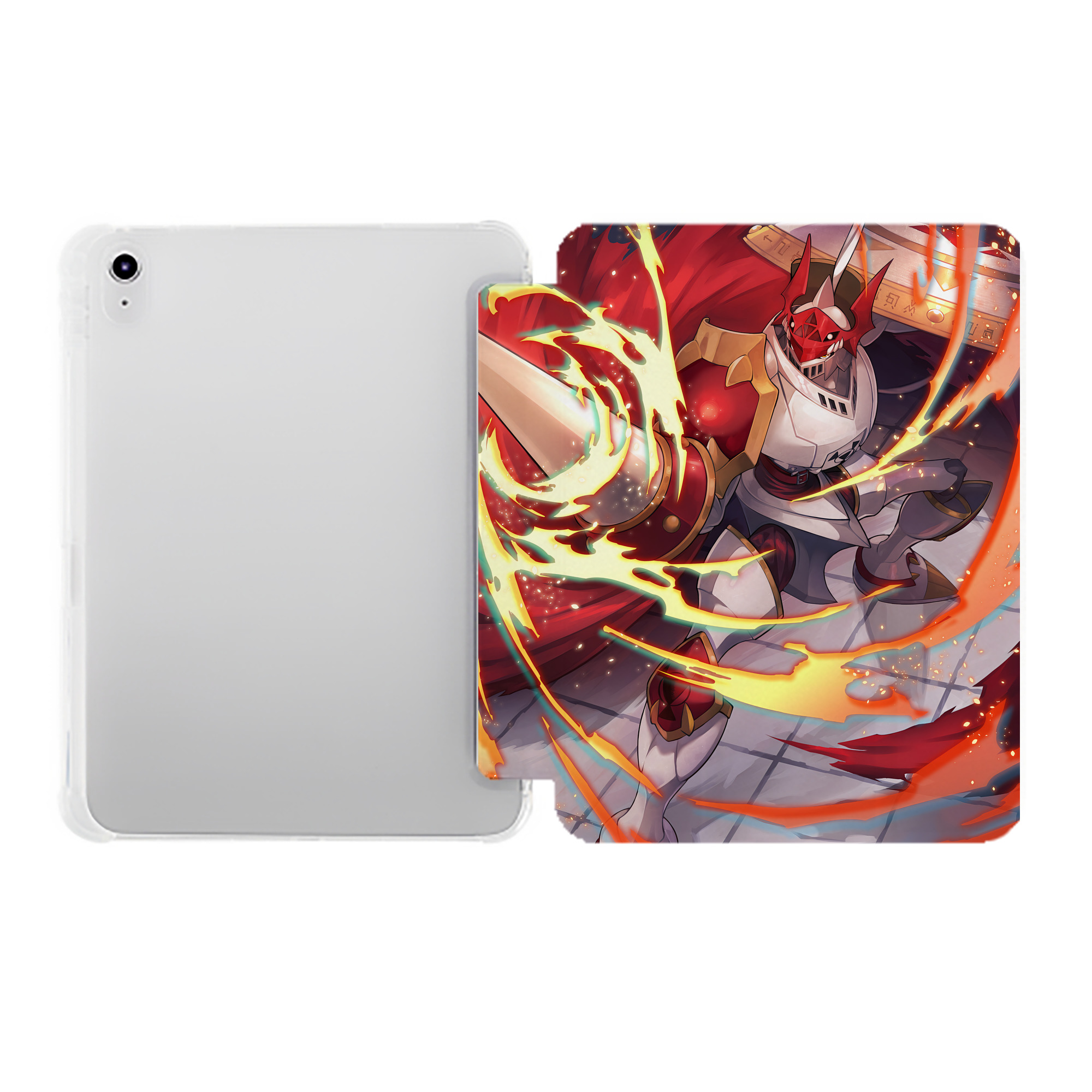 （画像用） Digimon デジタルモンスター/デジモン IPad ケース ペン収納付き 三つ折りスタンド PUレザー×シリコン 対応機種9.5/10.5/10.9インチ